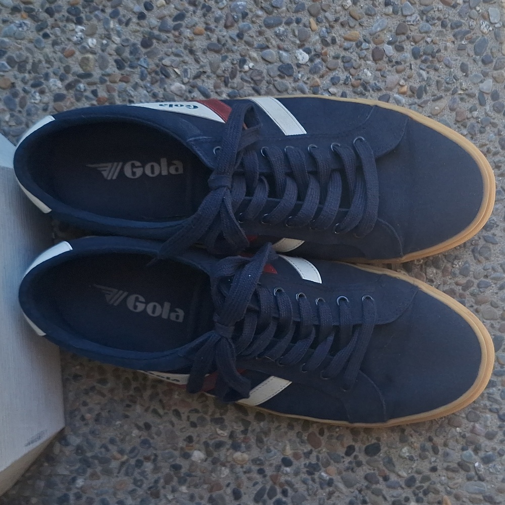 Gola Men's Harrier Sneakers Size 11 Red White & Blue View 3